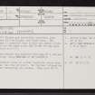 Kirkton, NH79NE 30, Ordnance Survey index card, page number 1, Recto