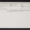 Baddan, NH79NE 32, Ordnance Survey index card, Recto