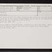 Baddan, NH79NE 33, Ordnance Survey index card, Recto