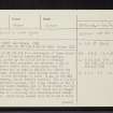 Torboll, NH79NW 3, Ordnance Survey index card, page number 1, Recto