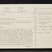 Strath Carnaig, NH79NW 11, Ordnance Survey index card, page number 1, Recto