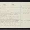 Torboll, NH79NW 13, Ordnance Survey index card, page number 1, Recto