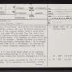 Torboll, NH79NW 14, Ordnance Survey index card, page number 1, Recto