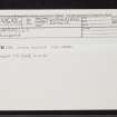 Garskelly Burn, NH79NW 35, Ordnance Survey index card, Recto