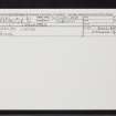 Skelbo Wood, NH79SE 4, Ordnance Survey index card, Recto