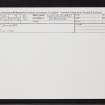 Camore, NH79SE 7, Ordnance Survey index card, Recto