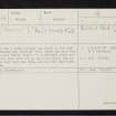 Balvraid Wood, NH79SE 14, Ordnance Survey index card, page number 1, Recto