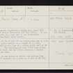 Evelix Farmhouse, NH79SE 17, Ordnance Survey index card, page number 1, Recto