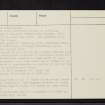 The Crask, NH79SW 1, Ordnance Survey index card, page number 3, Recto