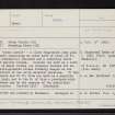 Delfour, NH80NW 1, Ordnance Survey index card, Recto