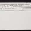 Insh, Juniper Bank, NH80SW 8, Ordnance Survey index card, Recto