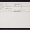Aviemore, NH81SE 1, Ordnance Survey index card, Recto