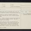 Tomatin, NH82NW 23, Ordnance Survey index card, Recto