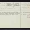 Inverlaidnan, Old House, NH82SE 5, Ordnance Survey index card, page number 1, Recto