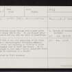 Daless, NH83NE 1, Ordnance Survey index card, Recto