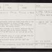 Little Urchany, NH84NE 8, Ordnance Survey index card, page number 1, Recto