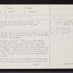 Clunas, NH84NE 16, Ordnance Survey index card, page number 1, Recto