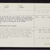 Rehiran, NH84NW 14, Ordnance Survey index card, Recto