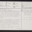 Caochan Na Feithe Seilich, NH84SE 6, Ordnance Survey index card, page number 1, Recto