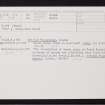 Nairn, NH85NE 19, Ordnance Survey index card, Recto