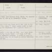 Nairn, Wyvis Road, NH85NE 24, Ordnance Survey index card, Recto