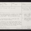 Easter Delnies, NH85NE 25, Ordnance Survey index card, Recto