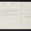 Nairn, Albert Street, NH85NE 32, Ordnance Survey index card, Recto