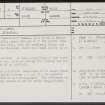 Knockloam, NH85SE 5, Ordnance Survey index card, page number 1, Recto