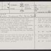 Kinchyle, NH85SE 23, Ordnance Survey index card, page number 1, Recto