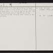 Lochside, 'Flemish Camp', NH85SW 6, Ordnance Survey index card, page number 2, Verso