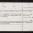 Lochside, NH85SW 7, Ordnance Survey index card, Recto