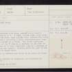 Easter Lochend, NH85SW 9, Ordnance Survey index card, Recto