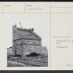 Cadboll Castle, Dovecot, NH87NE 16, Ordnance Survey index card, Recto