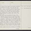Loch Eye, NH87NW 5, Ordnance Survey index card, page number 2, Verso