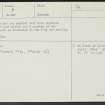 Embo, NH89SW 9, Ordnance Survey index card, page number 3, Recto
