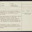 Balvattan, NH90NW 1, Ordnance Survey index card, page number 1, Recto