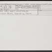 Pityoulish, NH91NW 15, Ordnance Survey index card, Recto