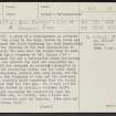 Pityoulish, NH91NW 15, Ordnance Survey index card, page number 1, Recto