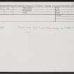 Baileghobain, An Sluggan, NH91SW 12, Ordnance Survey index card, Recto