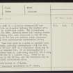 Refouble, NH93NE 3, Ordnance Survey index card, Recto