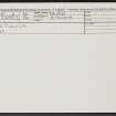 Daltulich, NH94NE 4, Ordnance Survey index card, Recto
