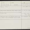 Daltulich, NH94NE 4, Ordnance Survey index card, Recto