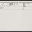 Ferness, NH94SE 2, Ordnance Survey index card, Recto