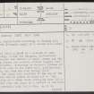 Dunearn, NH94SW 1, Ordnance Survey index card, page number 1, Recto