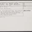 Garlic Hill, NH95NW 25, Ordnance Survey index card, Recto