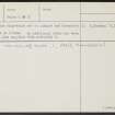 Moyness, NH95SE 7, Ordnance Survey index card, page number 2, Verso