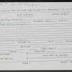 Moyness, NH95SE 7, Ordnance Survey index card, page number 1, Recto