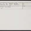 Wester Golford, NH95SE 8, Ordnance Survey index card, Recto