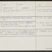 Hanover, NH95SE 11, Ordnance Survey index card, Recto