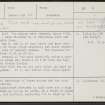Broomton, NH95SE 14, Ordnance Survey index card, page number 1, Recto